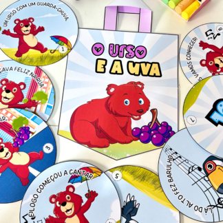 Sacola para contação de História para trabalhar a Vogal U com crianças da Educação Infantil.