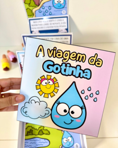 História na Caixa “A viagem da Gotinha” para trabalhar o ciclo da água
