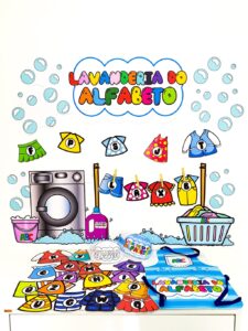 Lavanderia do Alfabeto: Kit para trabalhar as letras do alfabeto com crianças da Educação Infantil. 🧺🔤