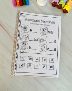 📚 Apostila Formando Palavras para trabalhar a escrita de palavras com sílabas simples✏️