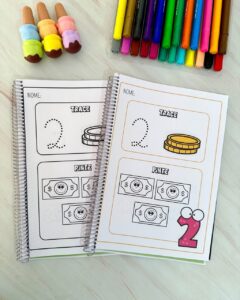 📚 Apostila Trace e Pinte para trabalhar os numerais de 1 a 20 com crianças da Educação Infantil. ✏️🔢