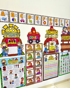 🐄 Kit Ornamentação Sala de Aula – Tema Fazendinha 🌾