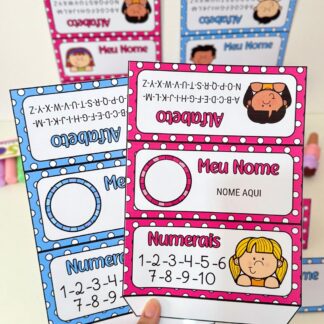 Crachá de Mesa Editável para Educação Infantil e Séries Iniciais do Ensino Fundamental 🎓✨