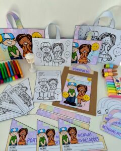 Kit Capas de Atividades, Portfólio e Avaliações tema Festa 🎉🎈