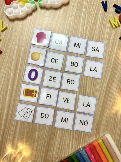 Recurso Juntando Sílabas 🔤🧩| Fichas para formar palavras de Sílabas Simples - Image 5