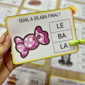 Recurso para Alfabetização | Qual é a Sílaba Final?