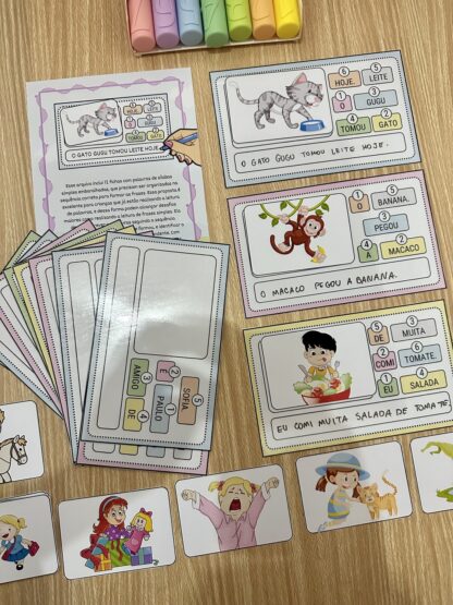 📄 Frases Embaralhadas | Recurso para Alfabetização Leitura e Formação de Frases - Image 2