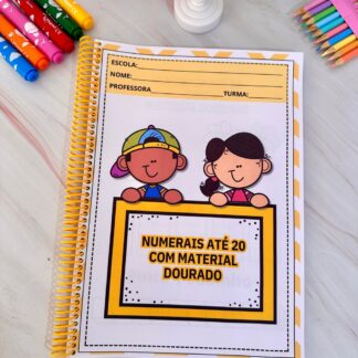 📚 Apostila de Atividades: Numerais de 1 a 20 - Material Dourado