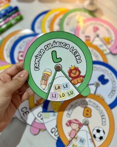 📚 ROLETAS DAS FAMÍLIAS SILÁBICAS 🎡✨