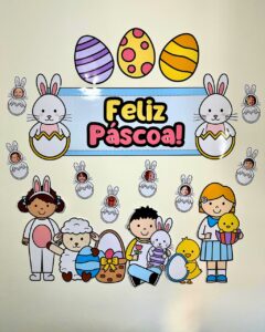 🎨🐰 Painel da Páscoa – Encante sua turma com esse lindo painel temático! 🌸🐣