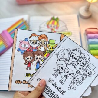 📖✨ Atividade Interativa - Livrinho Dia Nacional do Livro Infantil 📚🎨
