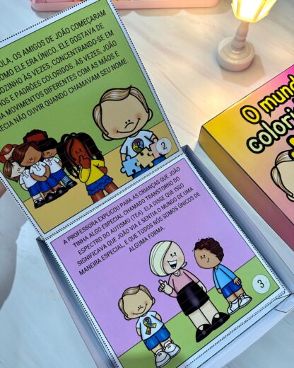 📦💙 História na Caixa - O Mundo Colorido de João 🌍✨| Dia Mundial de Conscientização do Autismo - Image 3