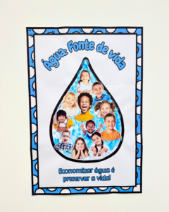 Cartaz colaborativo tema Dia da Água