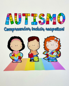 Painel tema Dia Nacional de Conscientização do Autismo