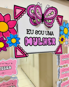 Decoração Espelho Dia da Mulher