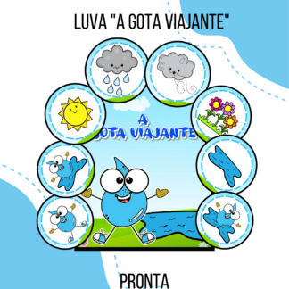 Luva de história "A gota viajante" 💧