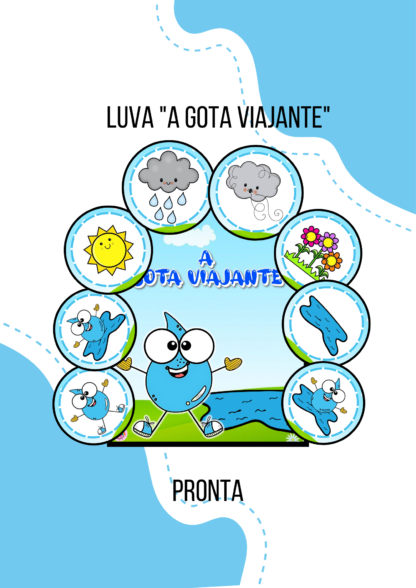 Luva de história "A gota viajante" 💧