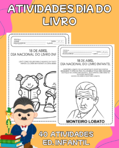 Atividade dia do livro para educação infantil