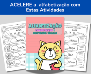 APOSTILA DE ALFABETIZAÇÃO: Completando e Contando Sílabas 