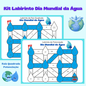 Dia Mundial da Água – Labirinto da Raiz Quadrada e da Potenciação🌍💧