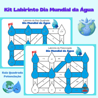 Dia Mundial da Água - Labirinto da Raiz Quadrada e da Potenciação🌍💧
