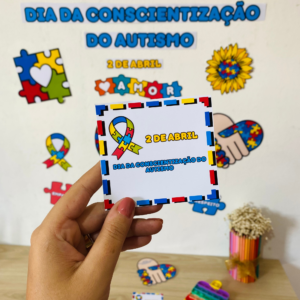 Painel conscientização sobre o autismo