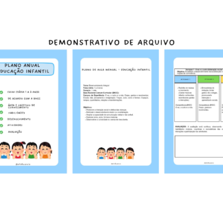 Plano de Aula ANUAL - Educação Infantil
