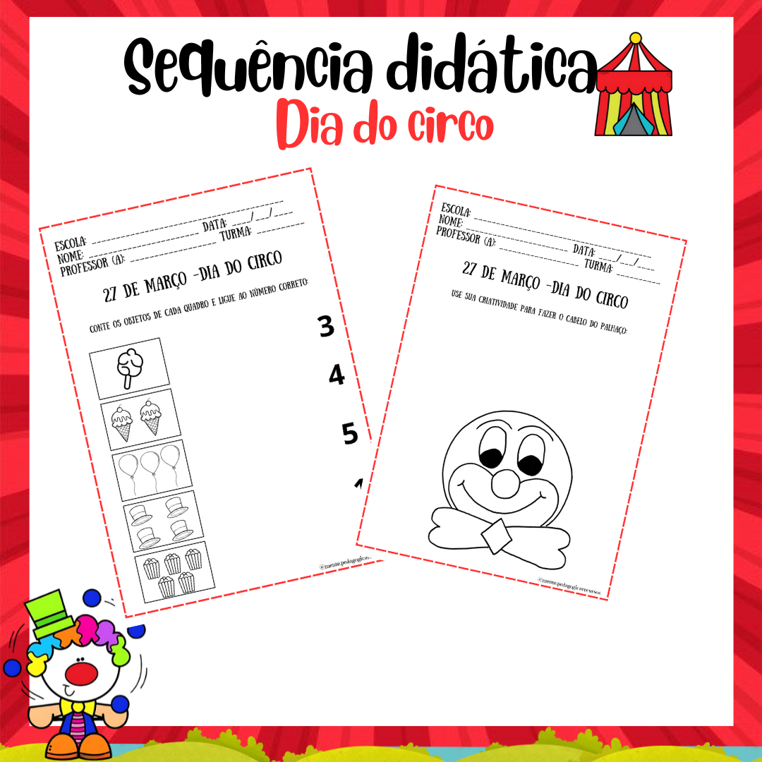 Atividades para o dia do circo 🎪🤹🏻‍♀️ - Imagem 2