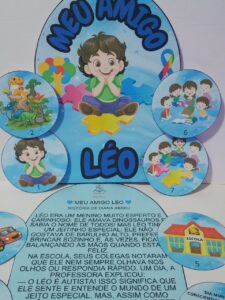 Luva pedagógica- Autismo- Meu amigo Léo
