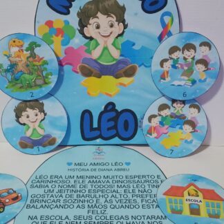 Luva pedagógica- Autismo- Meu amigo Léo