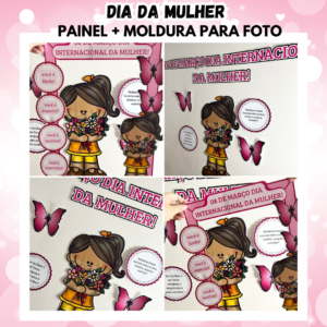 Dia da Mulher – Painel + Moldura para foto
