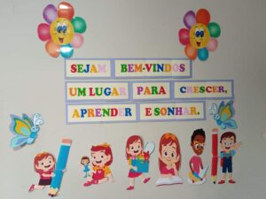 Painel Bem-vindos volta às aulas