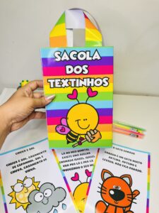 SACOLA DE TEXTINHOS