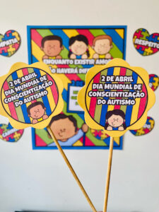 Painel dia mundial da conscientização do autismo