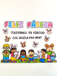 Painel de Páscoa com foto