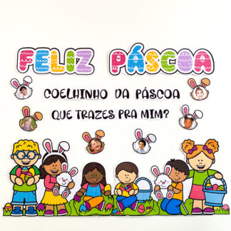 Painel de Páscoa com foto