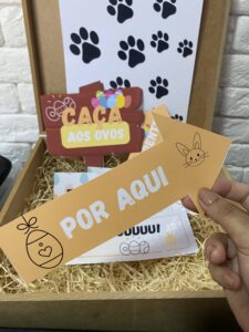 Kit de Páscoa Caça aos ovos