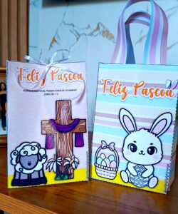 Sacolas para lembrancinha de páscoa 🐰