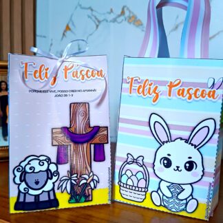 Sacolas para lembrancinha de páscoa 🐰