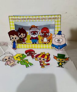 Mini teatro personagens do sítio do picapau amarelo