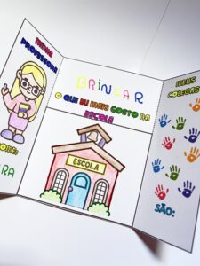 LAPBOOK PARA COLORIR – DIA DA ESCOLA!