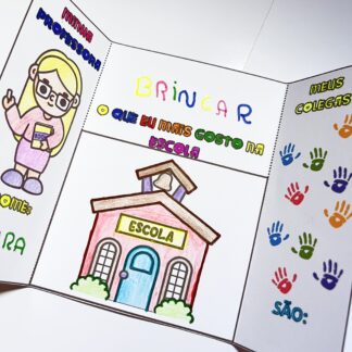 LAPBOOK PARA COLORIR – DIA DA ESCOLA!
