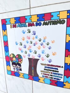 Painel dia do autismo – Árvore da inclusão.