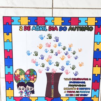 💙🌳 PAINEL DIA DO AUTISMO – ÁRVORE DA INCLUSÃO 🌳💙