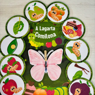 Luva Contação de Historia: A Lagarta Comilona