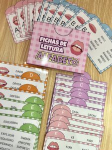 Fichas de leitura Alfabeto