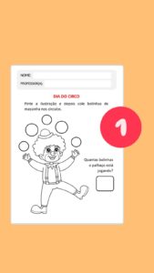 6 atividades DIA DO CIRCO