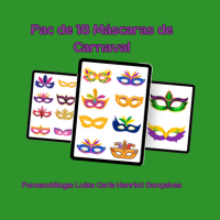Pac de 18 Máscaras de Carnaval