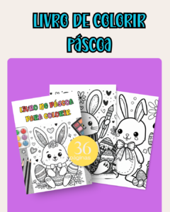 🎨 Livro de Colorir – Páscoa 🐰🥕