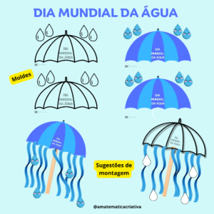 DIA MUNDIAL DA ÁGUA- MOLDES CRIATIVOS